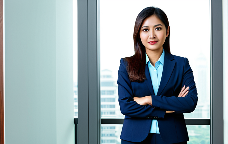 미디어 프로듀서가 알아야 할 촬영 장비 - Business Professional**

"A professional businesswoman in a modest business suit, standing confident...