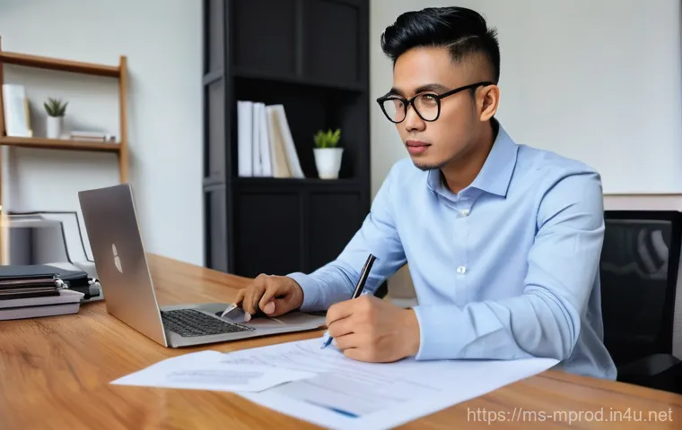 미디어 프로듀서가 알아야 할 계약 관련 지식 - **Prompt: The Diligent Malaysian Freelancer Reviewing a Contract**
    A realistic, well-lit image o...