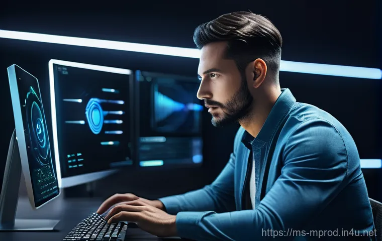 미디어 프로듀서의 경력 전환 사례 - **Prompt:** A professional, perhaps a woman in her late 40s, with a warm, determined expression, dem...