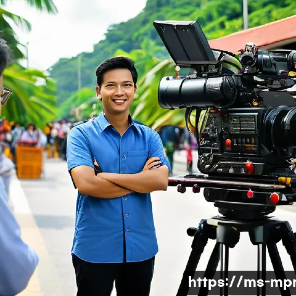 미디어 프로듀서의 경력개발 스토리 - A dynamic Malaysian media producer, embodying the role of an orchestra conductor, actively oversees ...